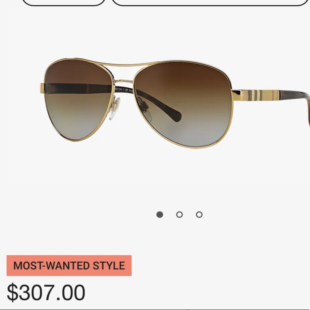 Barley worn Burberry Sunglasses